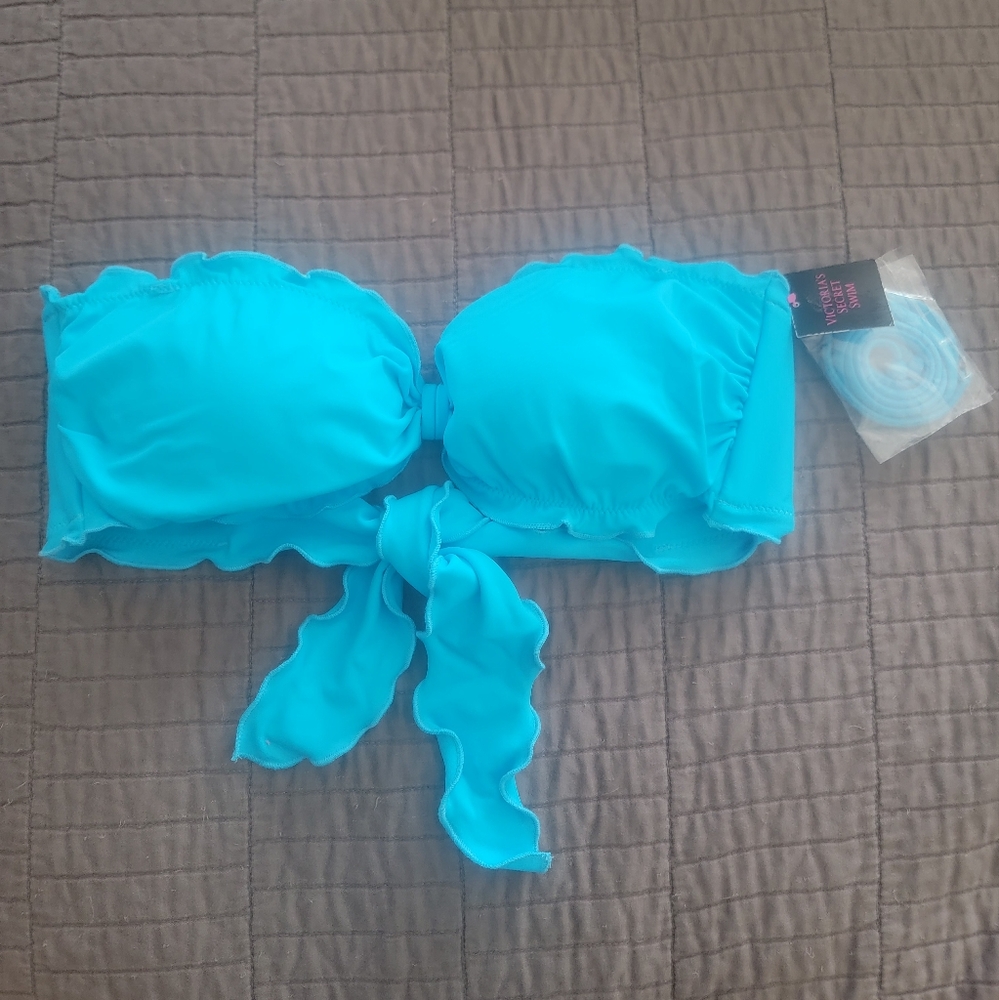 Victoria's Secret Blue Bikini Swim Top
